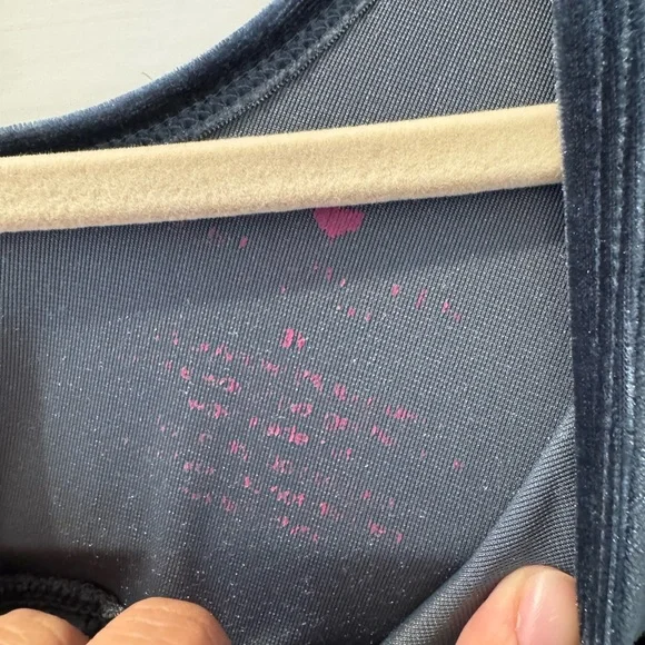 Pink Chicken Gray Velvet Kids Dress - Picture 8 of 8